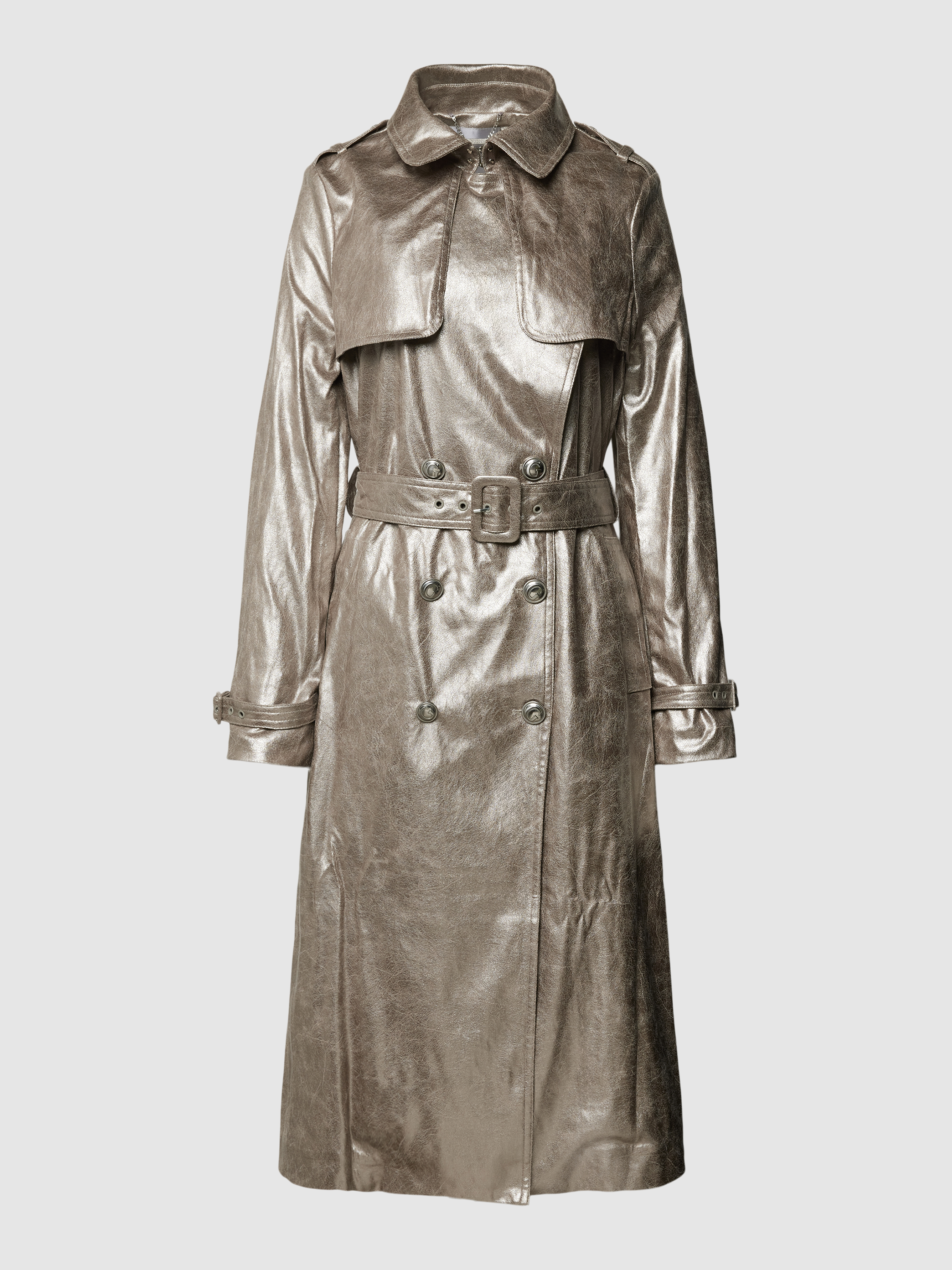 Trenchcoat aus Metallic-Kunstleder von Guess I © Guess