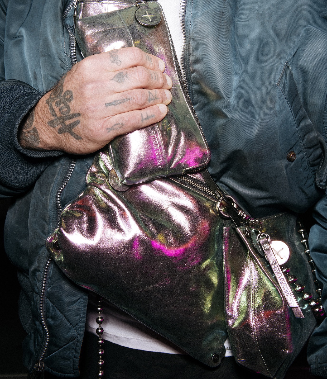 INA KENT Bag Mod. bouncer two tone leafy rose I © Pascal Schrattenegger