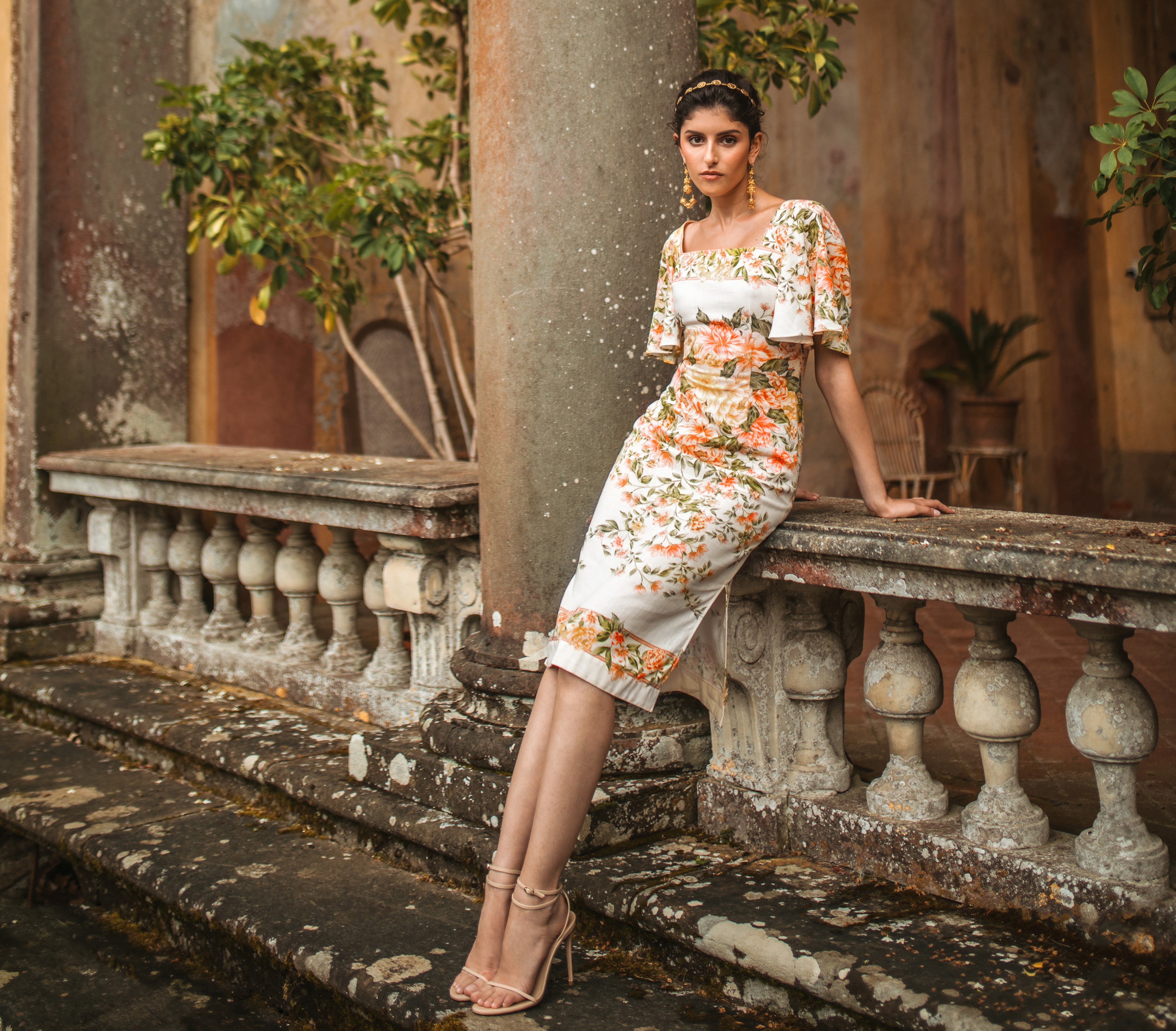 Lena Hoschek Giardino Dress Sfondo di Rose I © Aida Dapo