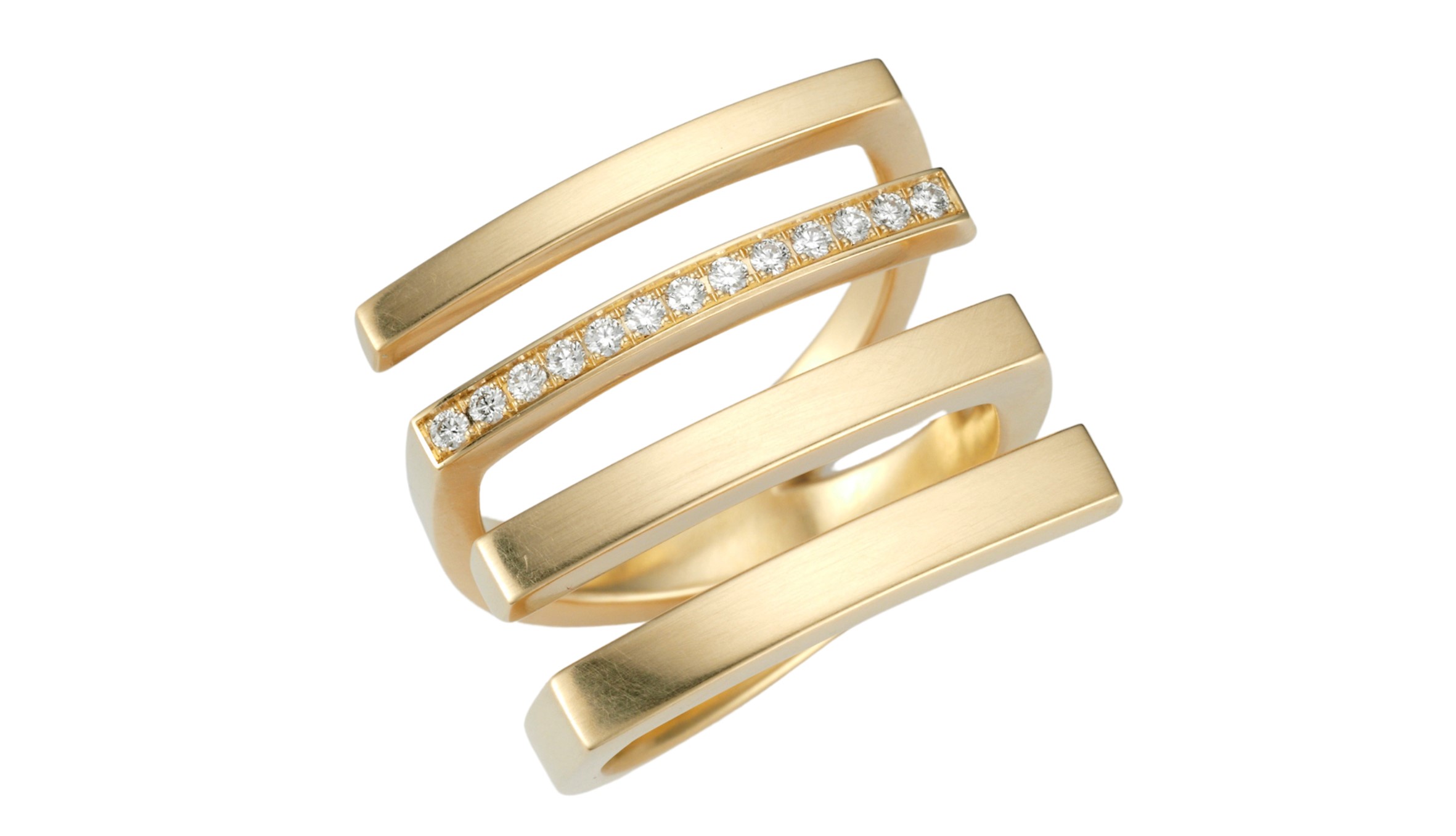 Ring ZEBRA mit Brillanten I © Angela Hübel