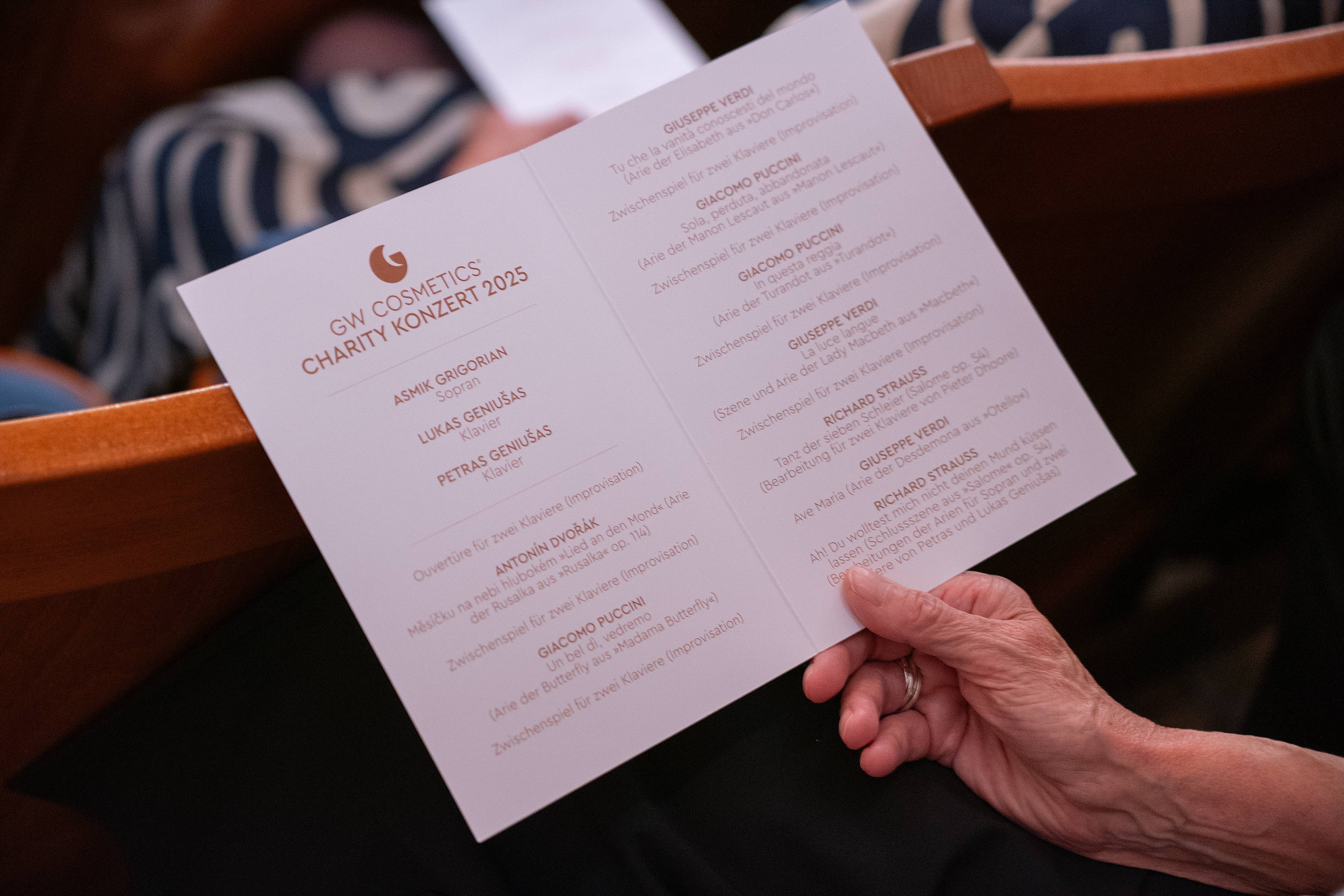 Das Programm der GW Cosmetics® Charity Gala I © Andreas Tischler