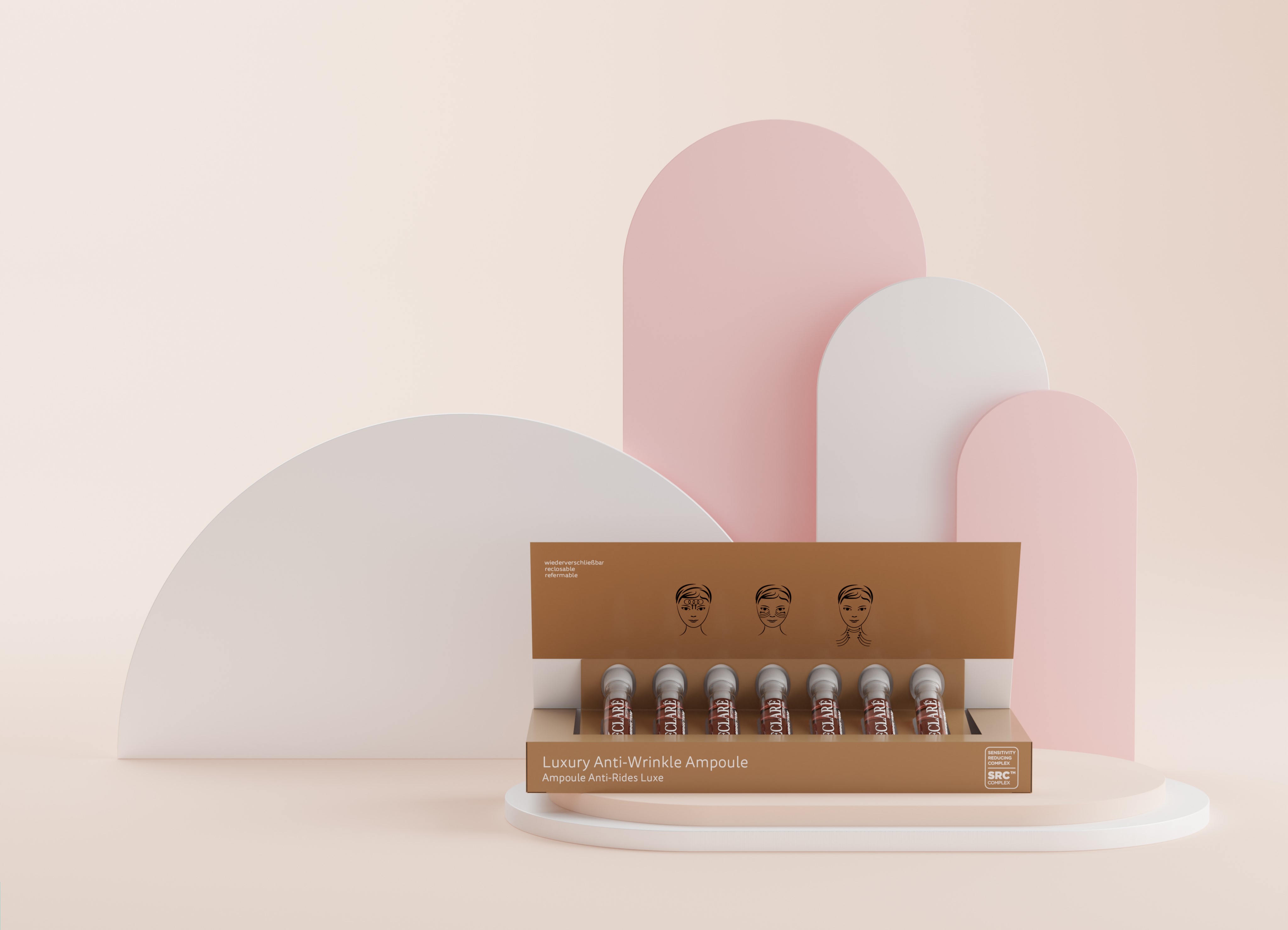 Luxury Anti-Wrinkle Ampoules aus der CaviarPerfection Linie I © Declaré Switzerland