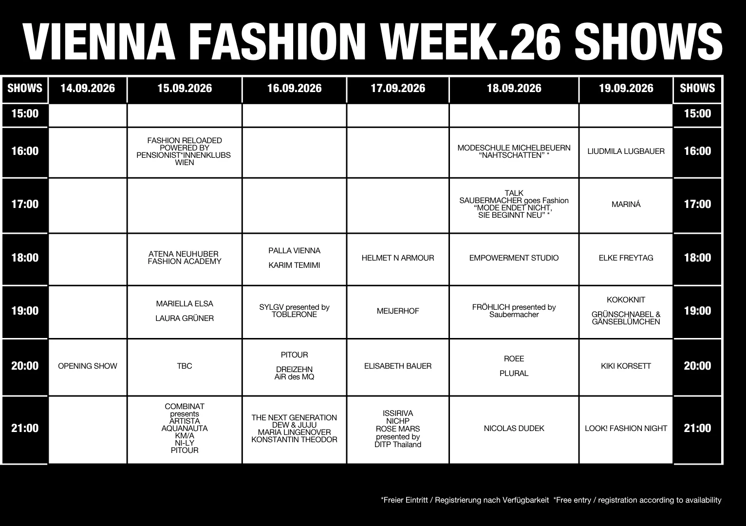 Vienna Fashion Week.26 I © creative headz